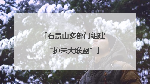 石景山多部门组建“护未大联盟”